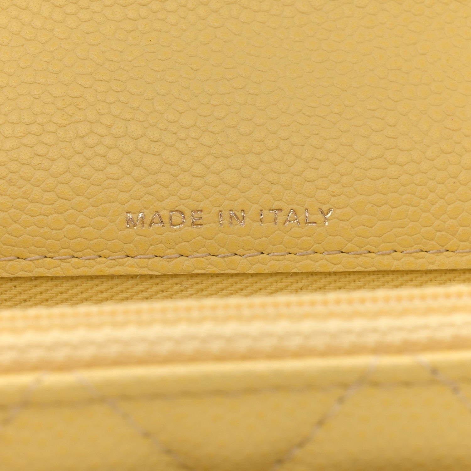 Chanel Caviar Quilted Business Affinity Clutch With Chain Flap Yellow 7 of 13