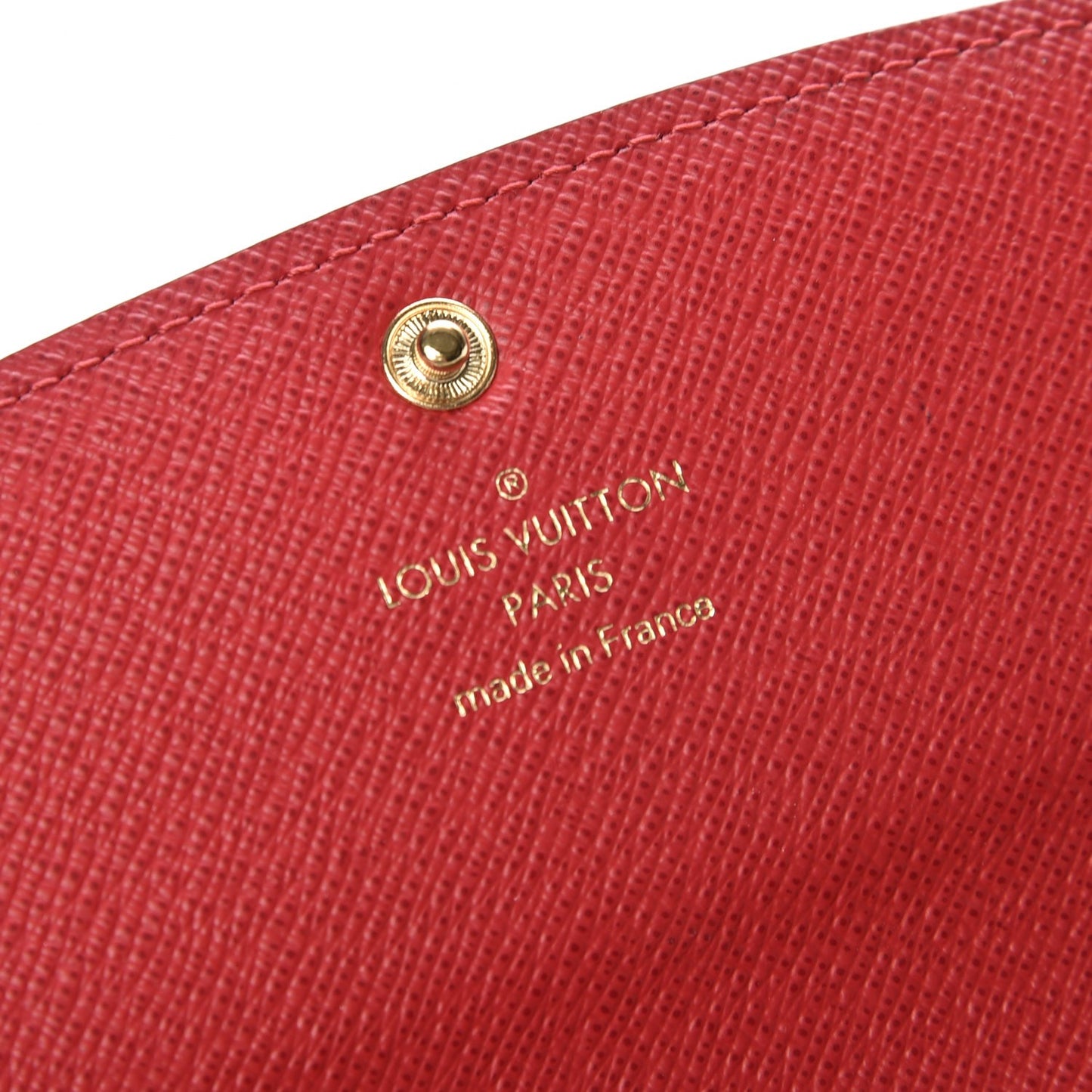 Damier Ebene Emilie Wallet Red