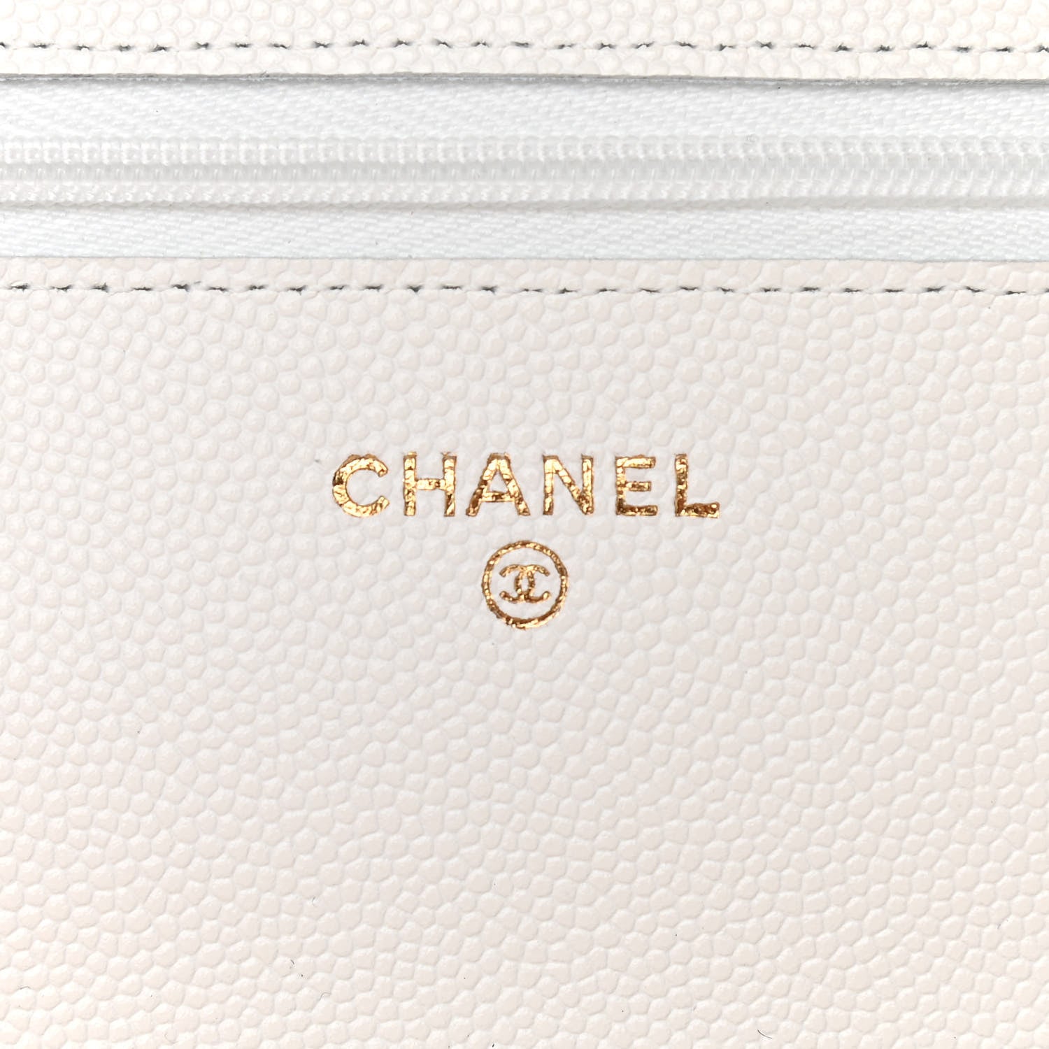 Chanel Caviar Quilted Wallet On Chain WOC White 6 of 12