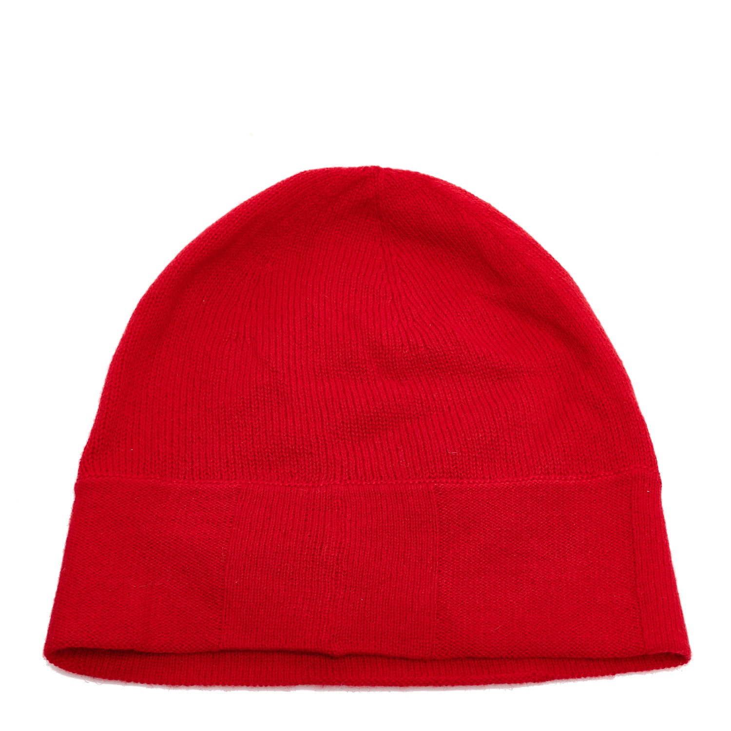 Chanel Cashmere Cotton CC Beanie Hat Red 3 of 5