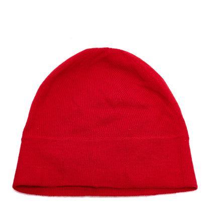 Chanel Cashmere Cotton CC Beanie Hat Red 3 of 5