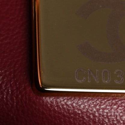 Chanel Grained Calfskin Souplissimo Maxi Flap Burgundy 7 of 11