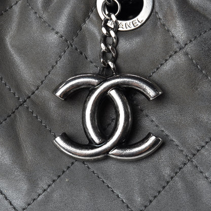 Chanel Iridescent Calfskin VIP Shopping Tote Grey 23 of 34