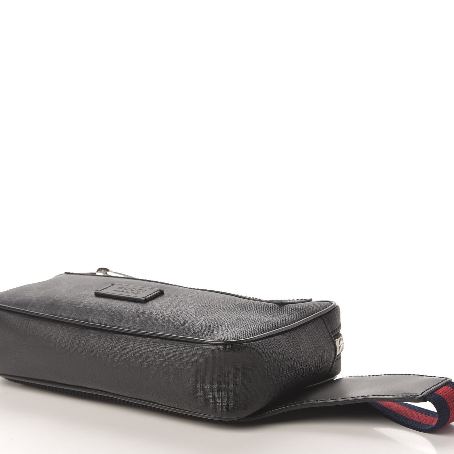 Gucci Soft GG Supreme Monogram Web Belt Bag Black Grey 7 of 12