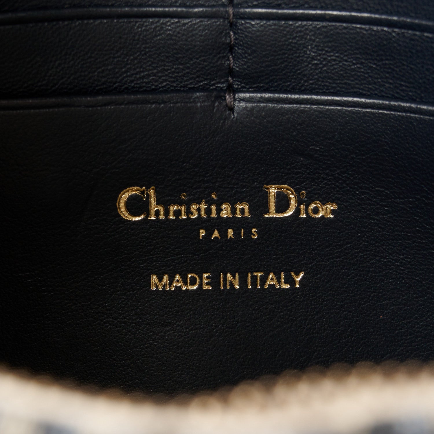 Christian Dior Oblique Saddle Chain Pouch Blue 6 of 9