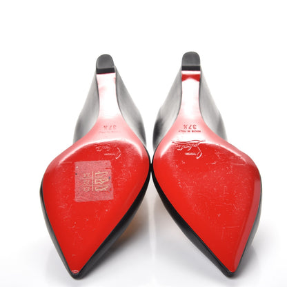 Christian Louboutin Shiny Nappa Pipina 55 Wedges 37.5 Black 6 of 13