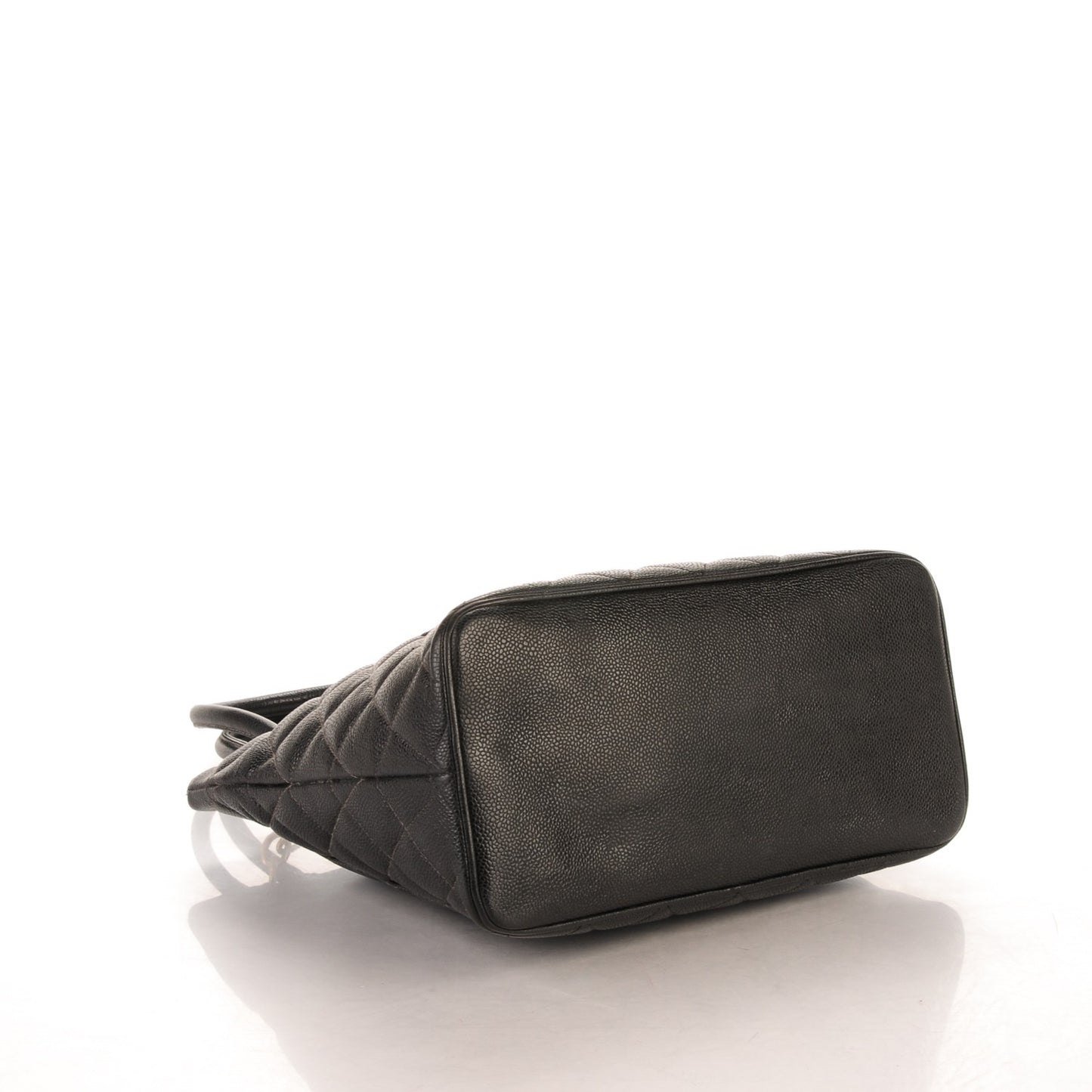Caviar Quilted Medallion Tote Black