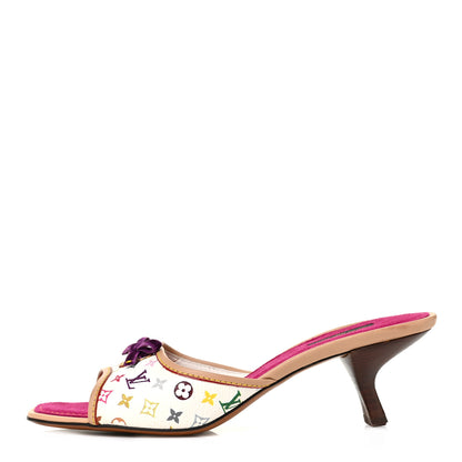 Louis Vuitton Monogram Multicolor Sandal Mule 39 White 1 of 9