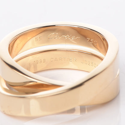 Cartier 18K Yellow Gold 9mm Paris Nouvelle Vague Ring 55 7.25 4 of 4