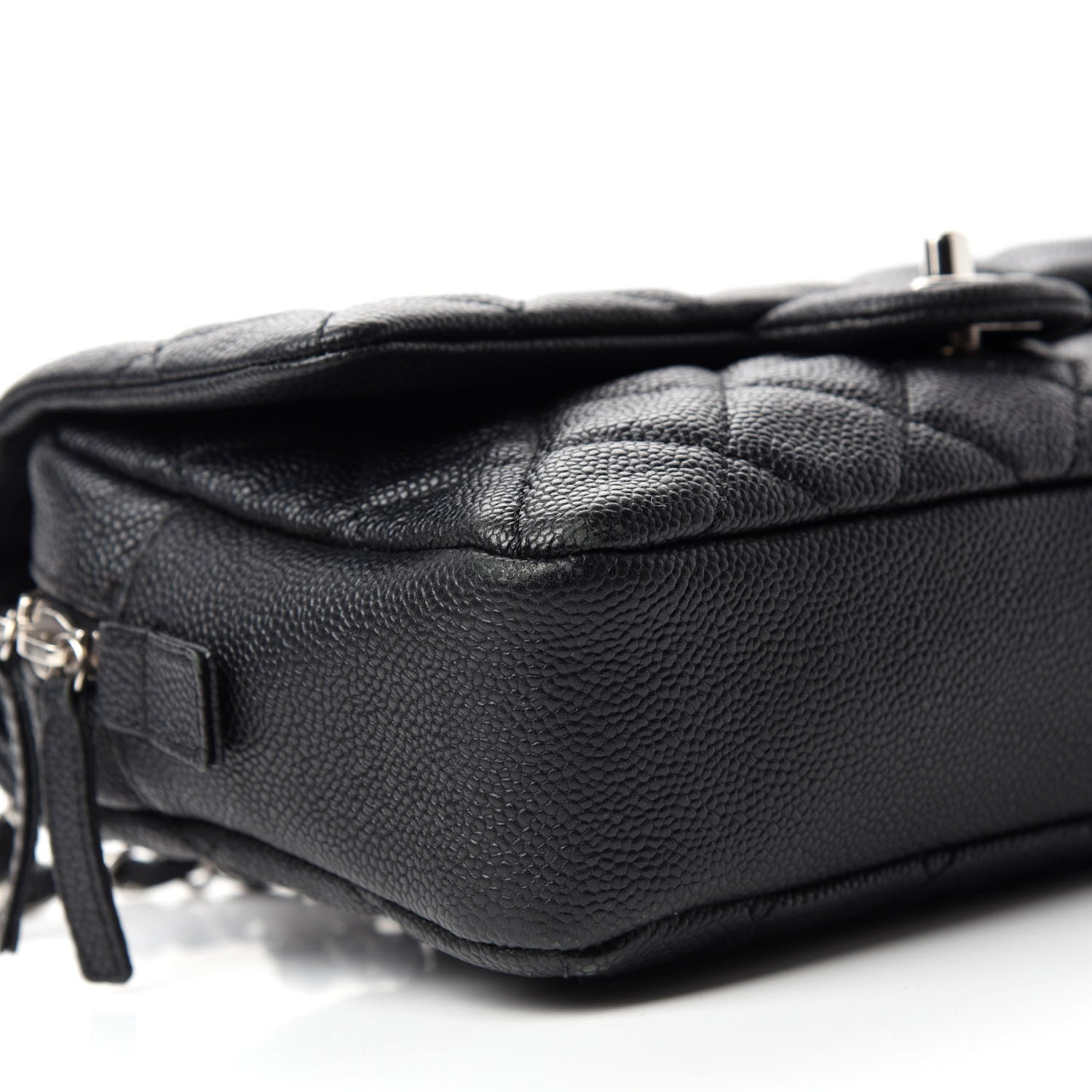 Chanel Caviar Quilted Medium Easy Flap Black 6 of 10