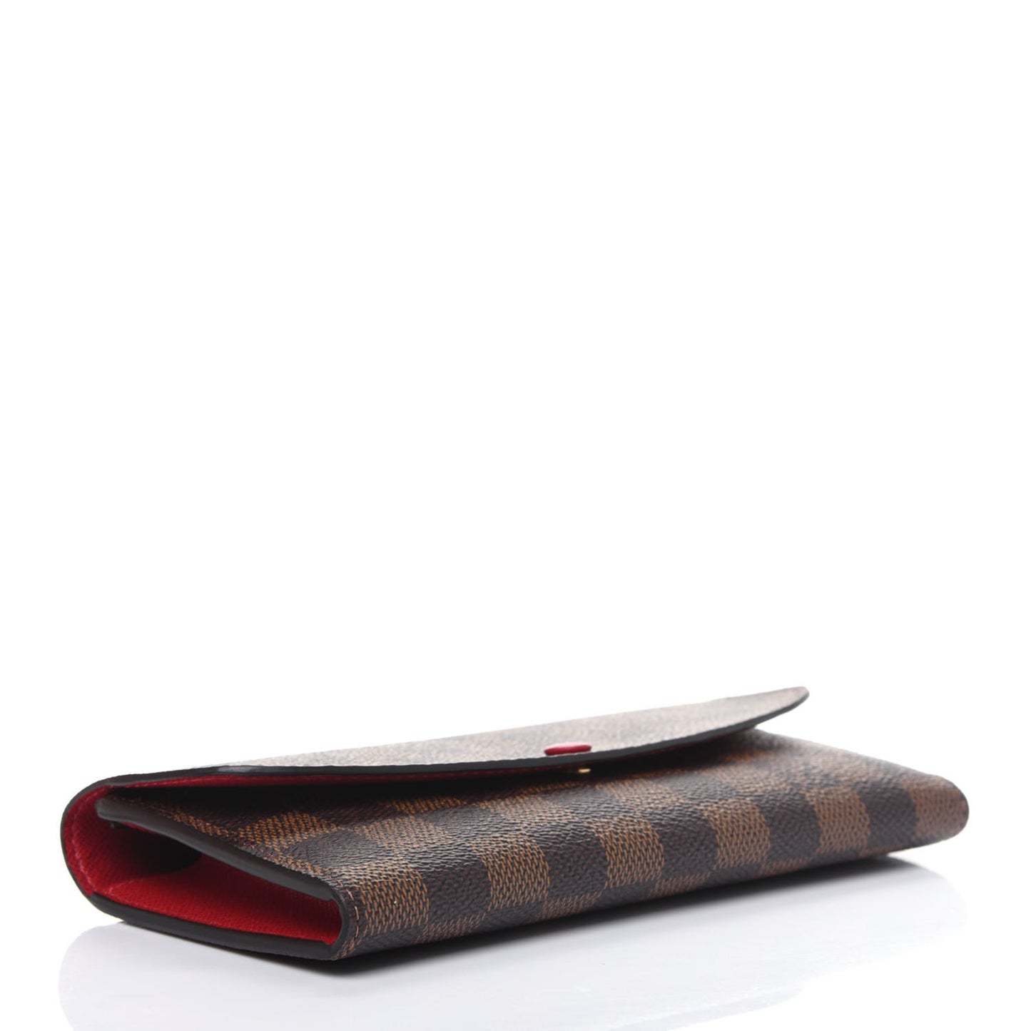 Damier Ebene Emilie Wallet Red