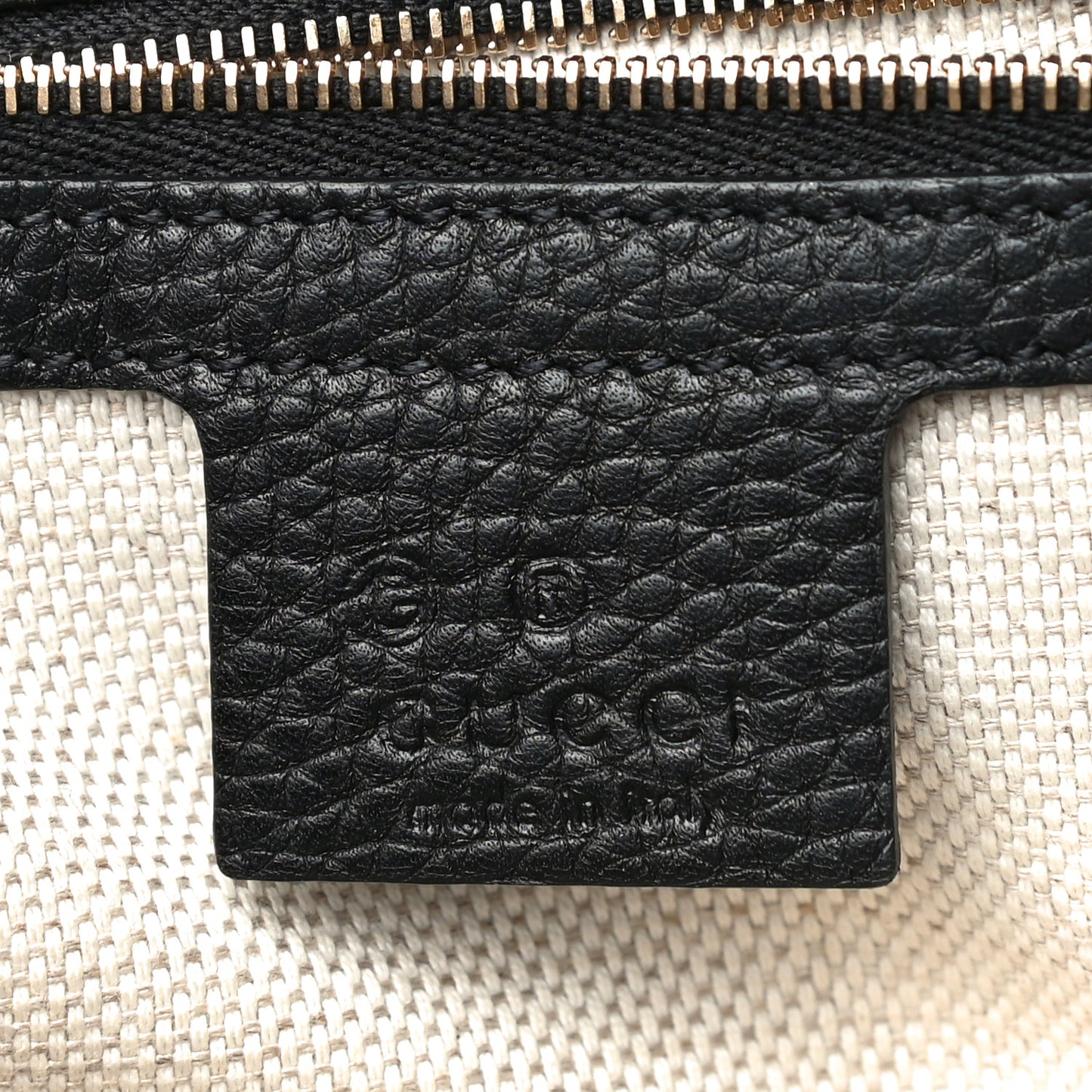Pebbled Calfskin Medium Soho Flap Crossbody Black