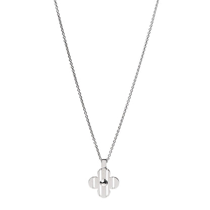 Louis Vuitton 18K White Gold Petite Fleur Pendant Necklace 1 of 5