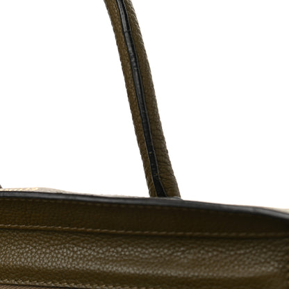 Celine Drummed Calfskin Mini Luggage Jungle 10 of 12