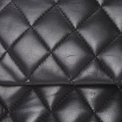 Chanel Lambskin Quilted Medium Double Flap Black 19 of 22