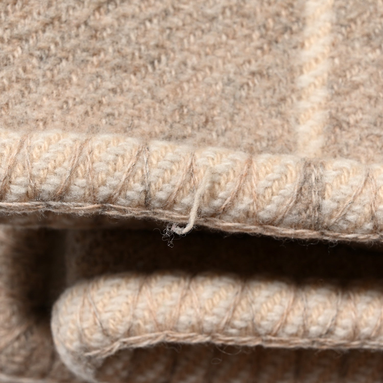 Hermes Wool Cashmere Avalon III Blanket Coco Camomille 4 of 5
