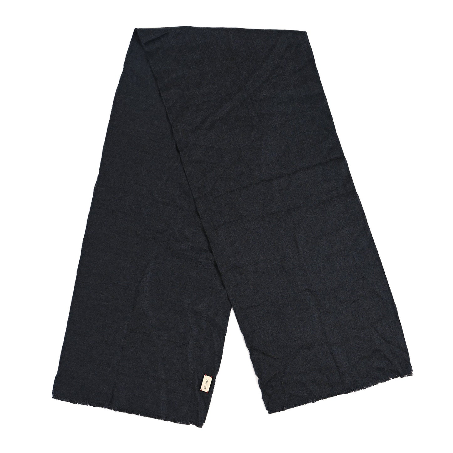 Cashmere GG Monogram Gem Lux Scarf Black