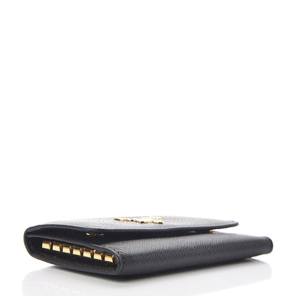 Prada Saffiano Metal 6 Key Holder Black 4 of 8