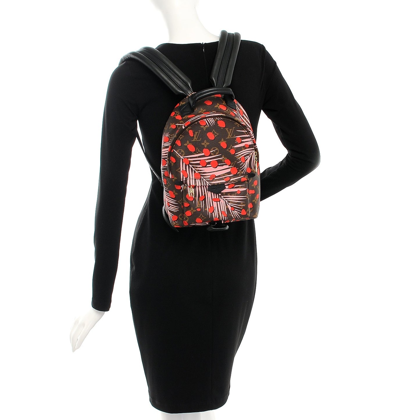 Monogram Jungle Dots Palm Springs Backpack PM Sugar Pink Poppy