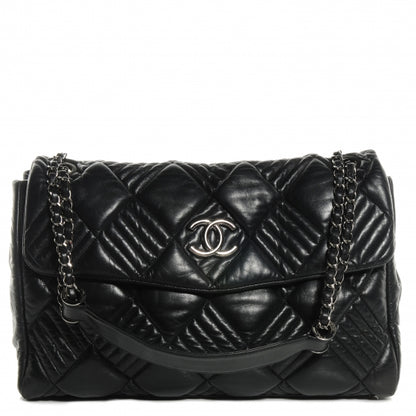 Chanel Lambskin In and Out XL Maxi Flap Black 1 of 8