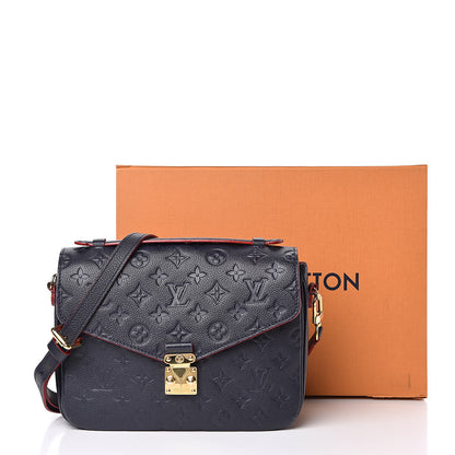 Louis Vuitton Empreinte Pochette Metis Marine Rouge 9 of 9
