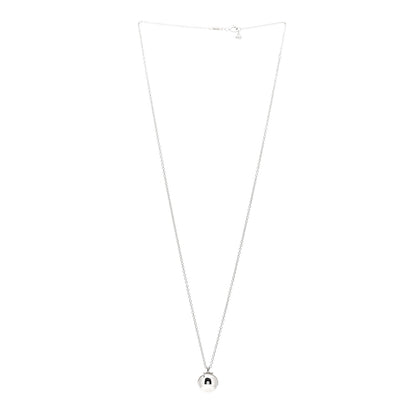 Tiffany Sterling Silver 12.75mm HardWear Ball Pendant Necklace 3 of 5