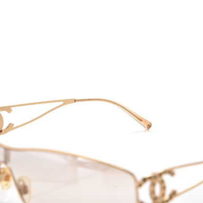 Chanel Crystal CC Logo Sunglasses 4073-B Gold 5 of 6