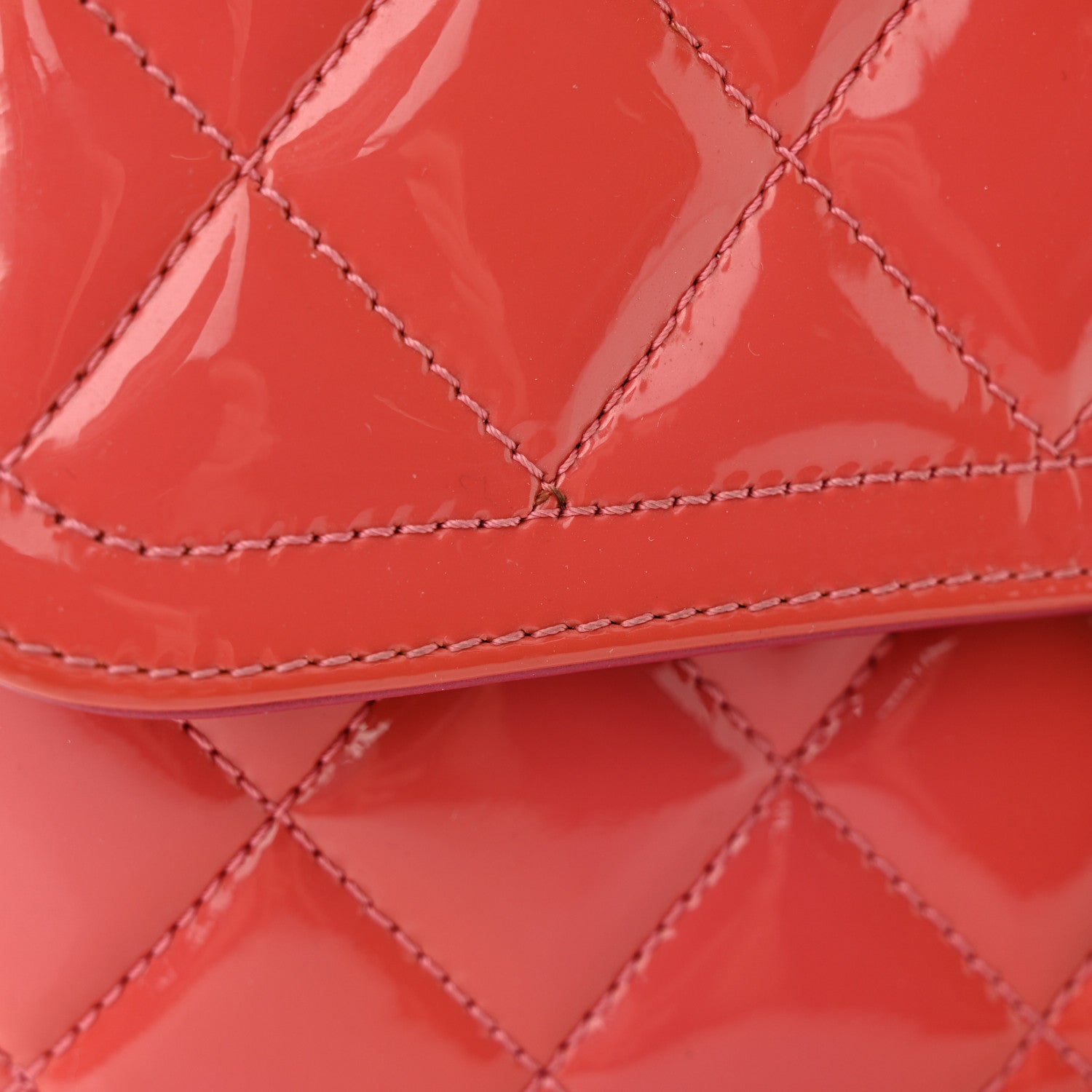 Chanel Patent Quilted Large Coco Shine Flap Pink 14 of 14