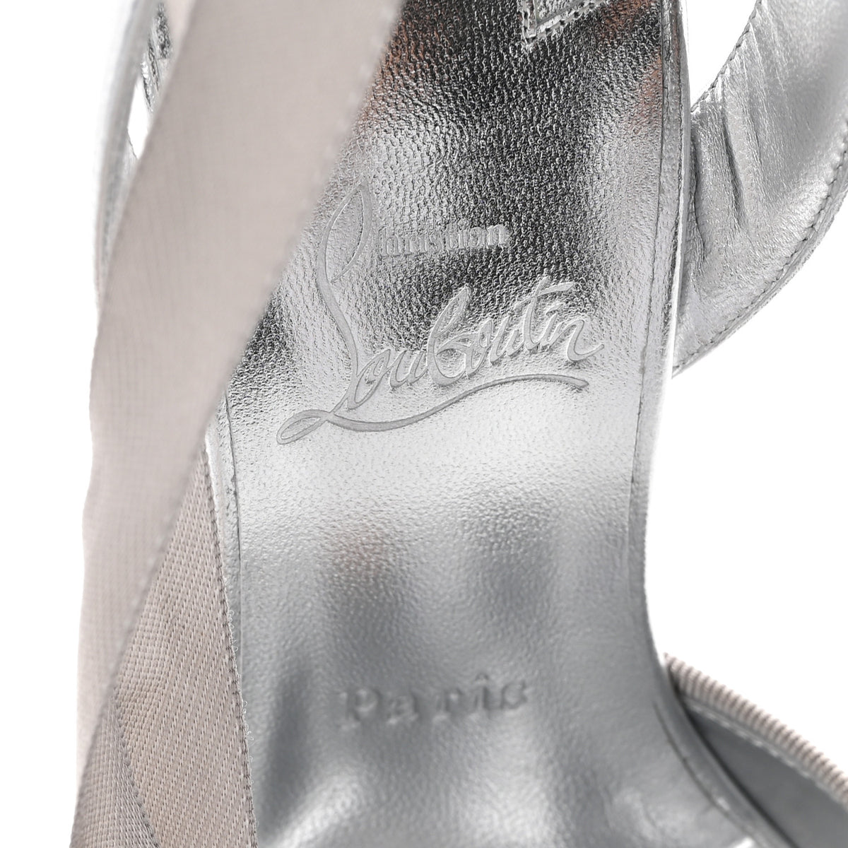 Nappa Laminata Cassia Lace Up 100 Pumps 40 Silver
