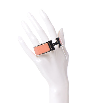 Hermes Enamel Wide Clic Clac H Bracelet PM Mango 2 of 5