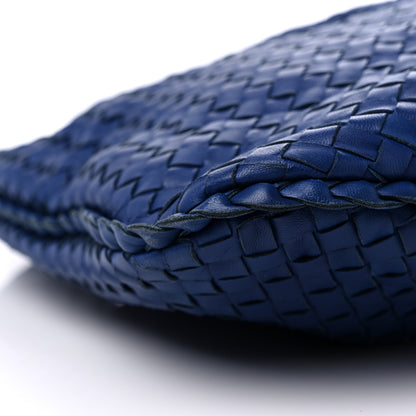 Bottega Veneta Nappa Intrecciato Large Veneta Hobo Baltic Blue 6 of 10