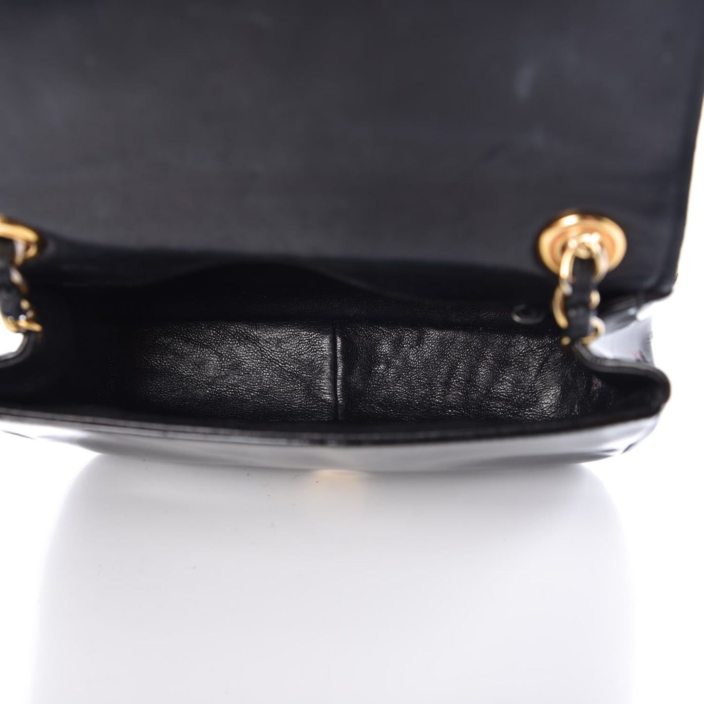 Patent Mini Flap Black