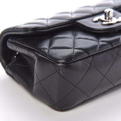 Chanel Lambskin Quilted Extra Mini Rectangular Flap Black 11 of 15
