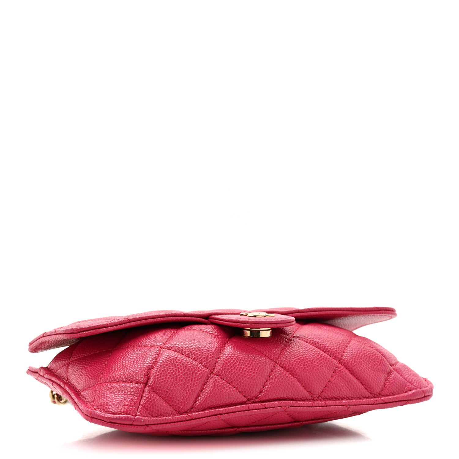 Chanel Caviar Fabric Quilted Foldable Tote With Chain Pink Multicolor 6 of 20