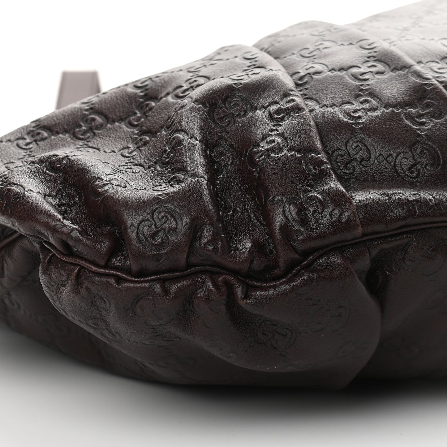 Guccissima Medium Hysteria Top Handle Bag Chocolate
