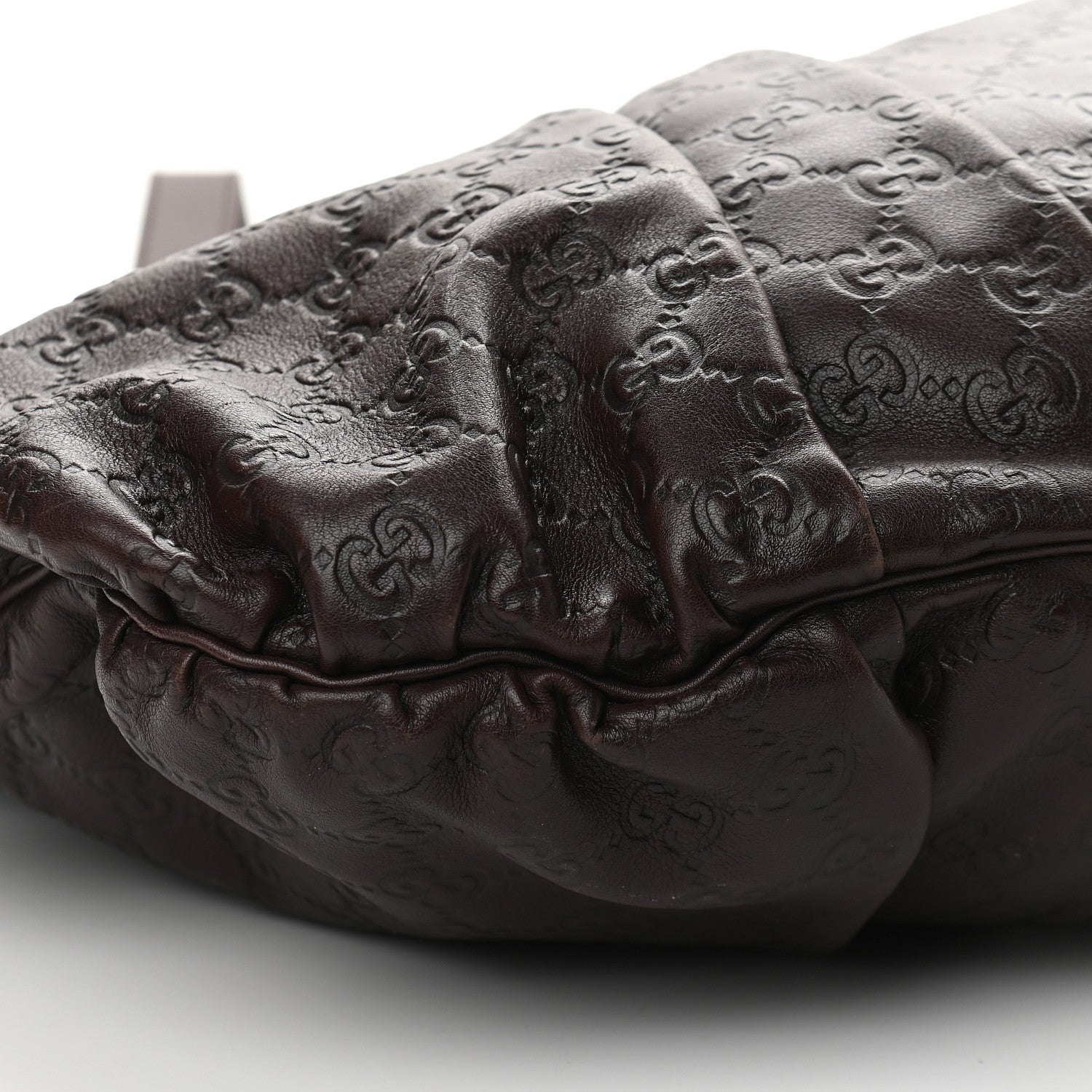Gucci Guccissima Medium Hysteria Top Handle Bag Chocolate 8 of 9