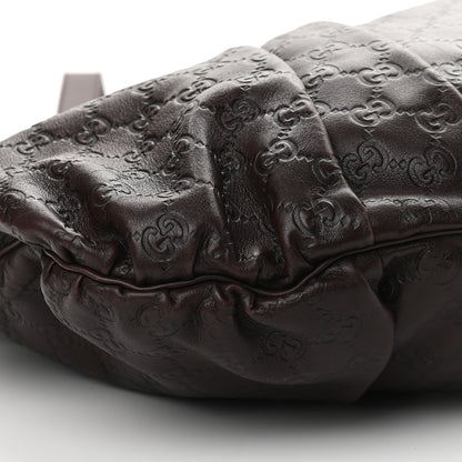 Gucci Guccissima Medium Hysteria Top Handle Bag Chocolate 8 of 9