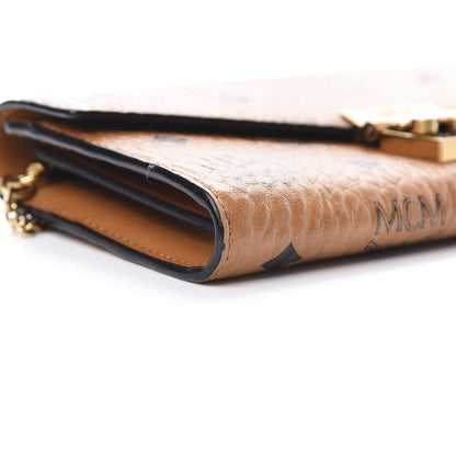 MCM Visetos Large Patricia Wallet On Chain Cognac 10 of 13