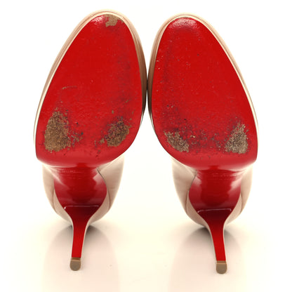 Christian Louboutin Patent New Simple 120 Pumps 37.5 Nude 5 of 9