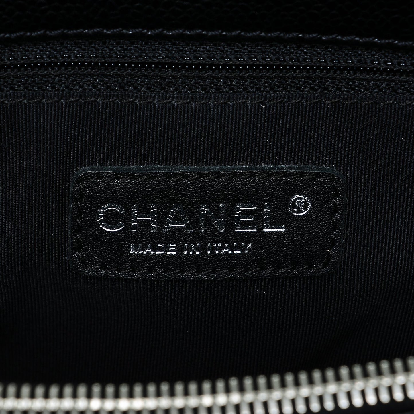Caviar Quilted Grand Shopping Tote GST Black