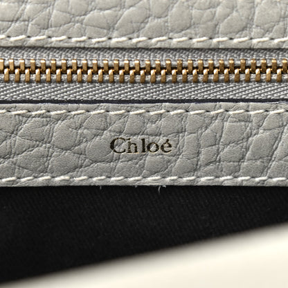 Chloe Grained Calfskin Medium Sally Flap Bag Grey 8 of 15
