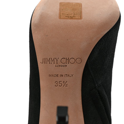 Jimmy Choo Suede Hurley Ankle Booties 35.5 Black 6 of 8
