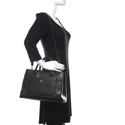 Chanel Grained Calfskin Small Neo Executive Shopper Tote Black 2 of 10