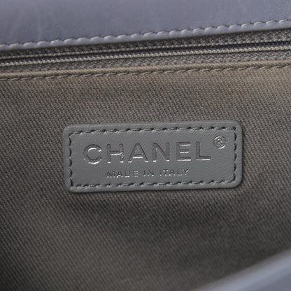 Chanel Lambskin Quilted Large Boy Flap Grey 6 of 15