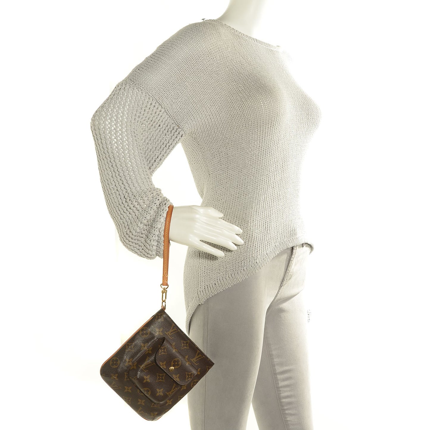 Monogram Partition Clutch