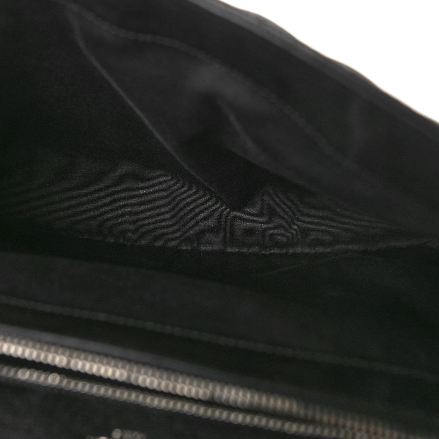 Saint Laurent Sheepskin Matelasse Chevron Monogram Large College Satchel Black 5 of 8