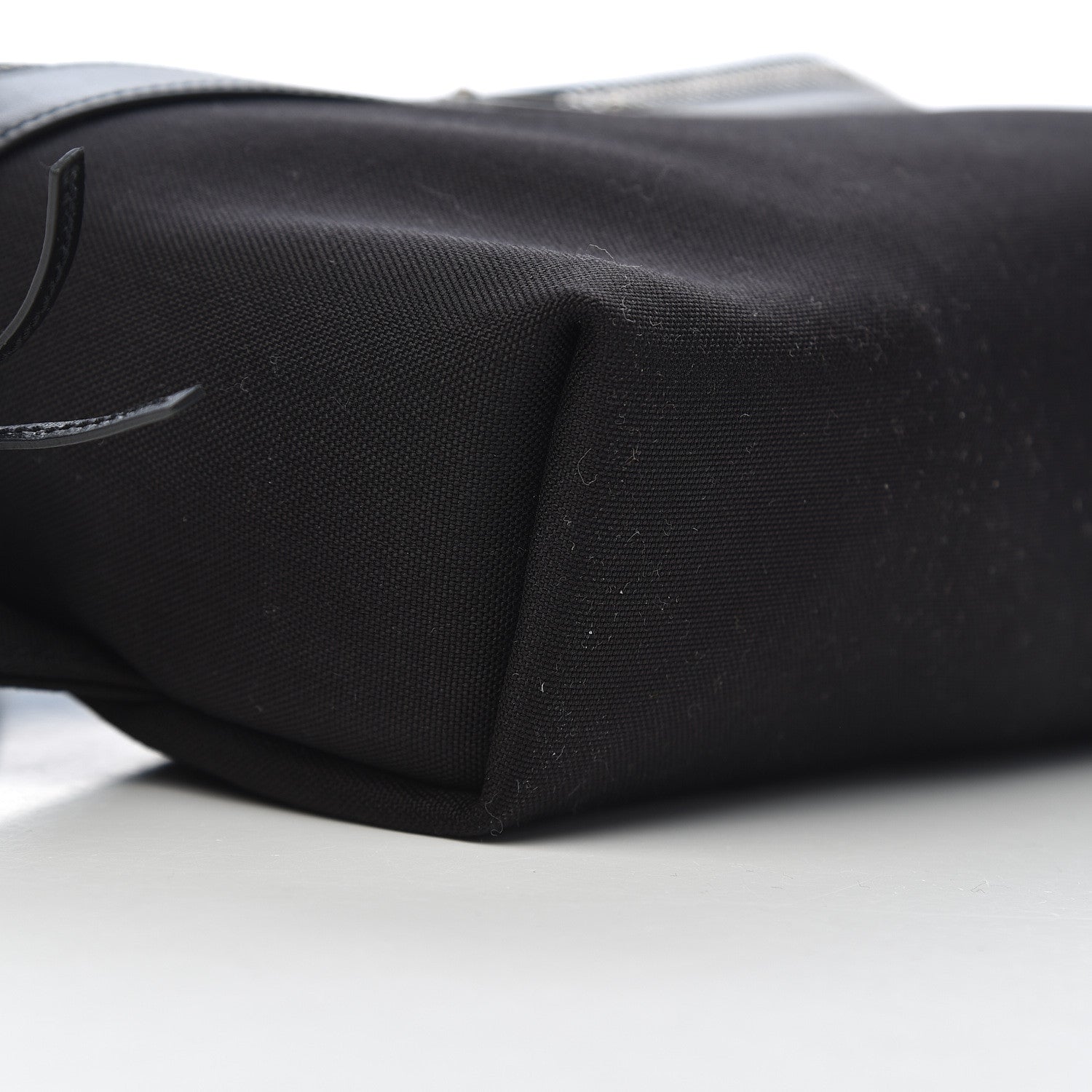 Saint Laurent Canvas Calfskin City Belt Bag Black 7 of 9