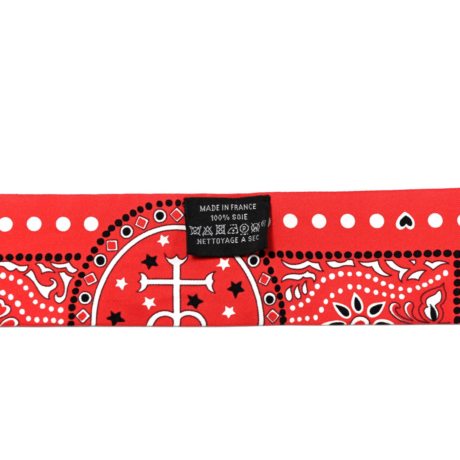 Hermes Silk Entre Ciel Et Mer Twilly Rouge White Black 2 of 4