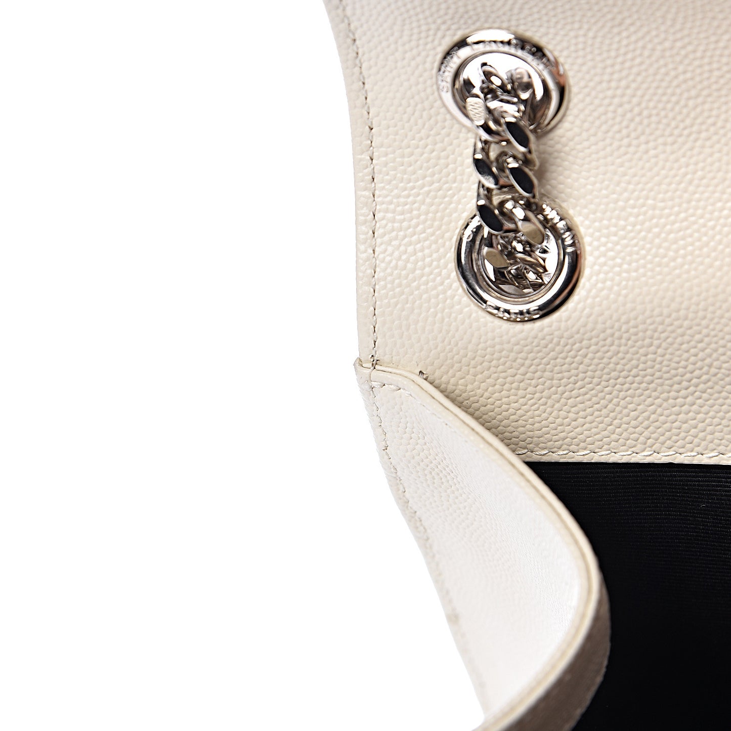 Grain De Poudre Textured Mixed Matelasse Medium Triquilt Monogram Satchel Porcellana