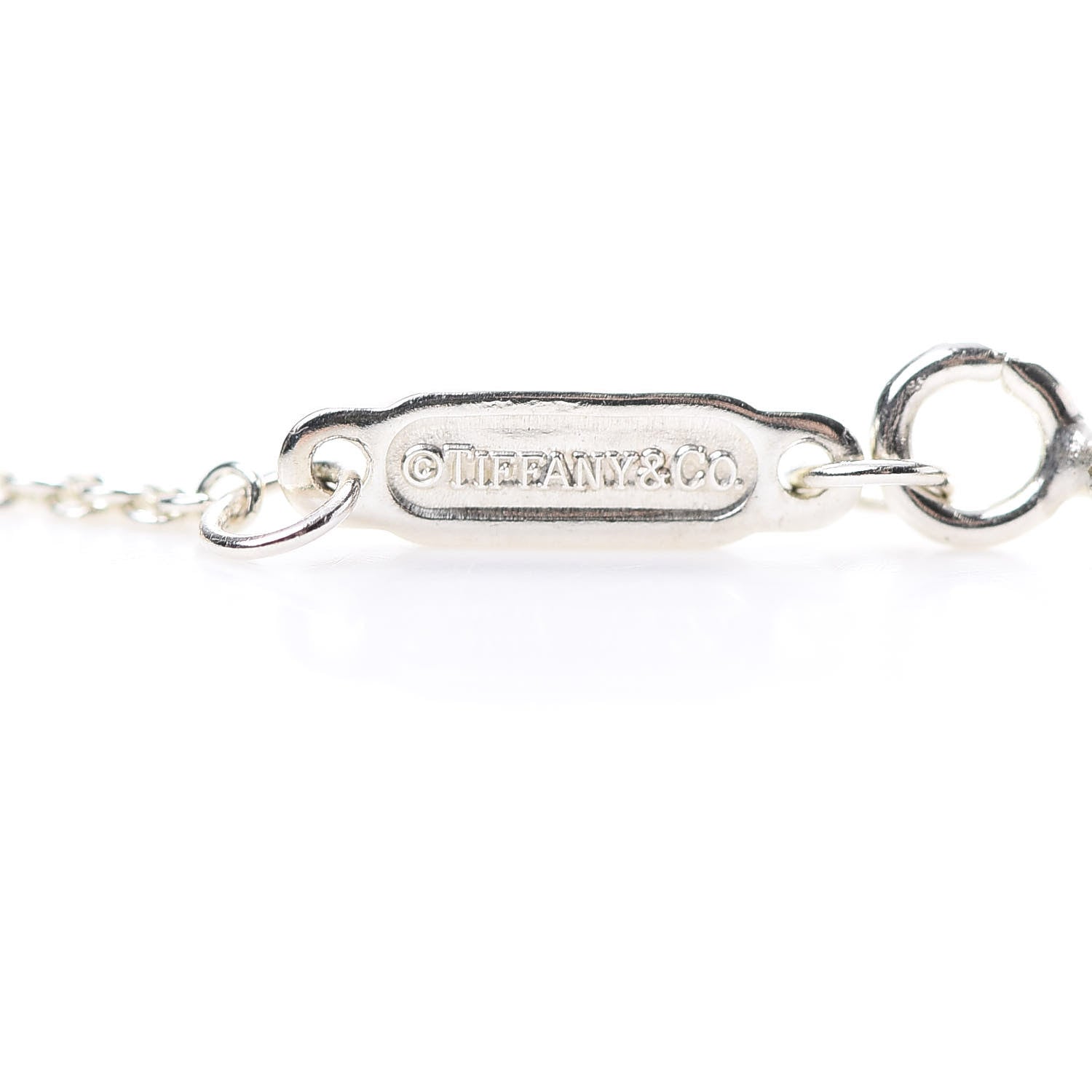 Tiffany Sterling Silver Small T Smile Pendant Necklace 5 of 6